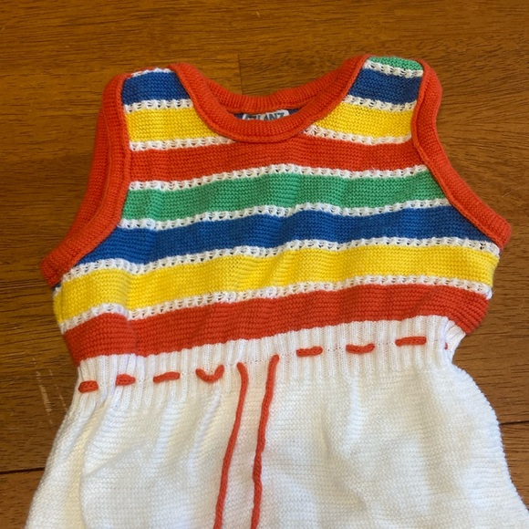 Glanzarn Baby Size 3-6 Months (68cm) German Vintage One Piece Striped Footies - Picture 2 of 9